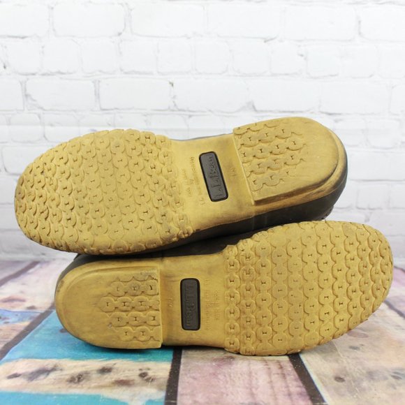 LL Bean Brown Leather Unlined Mid-Calf Hunting Duck Bean Boot Size 11 M - Picture 8 of 9